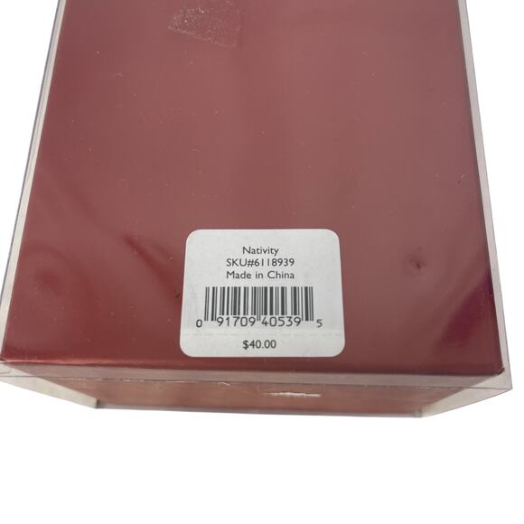 Vintage LENOX PORCELAIN ORNAMENT Of THE NATIVITY From GERMANY 4" With Box - Picture 5 of 5